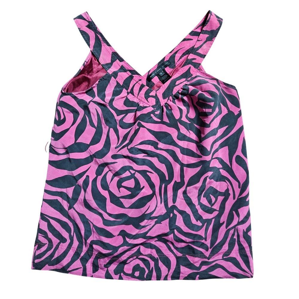 Marc by Marc Jacobs Silk Rose Print Tank Top S 10th Anniversary Ltd Edition